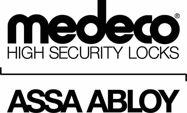 The official logo of Medeco High-Security Locks. Quality Lock of Winchester, VA only uses the highest quality hardware to complete your lock and key job.